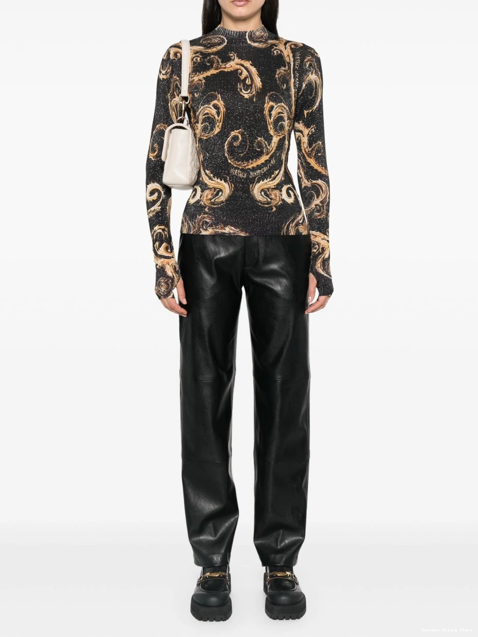 Cheap Jeans Couture-print sweater Chromo Women Couture Versace 0709
